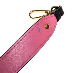 Pre Owned Prada Bicolor Leather Ribbon Flap Crossbody Bag