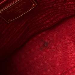 Prada Red Saffiano Lux Leather Tote