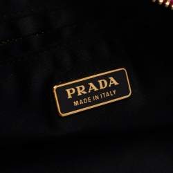 Prada Black/Pink Sequins Chain Clutch