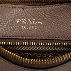 Prada Beige Vitello Phenix Leather Shoulder Bag