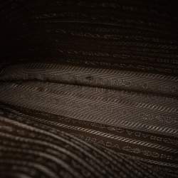 Pre Owned Prada Beige Saffiano Lux Leather Parabole Tote