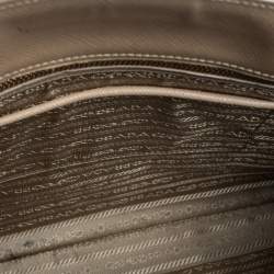 Pre Owned Prada Beige Saffiano Lux Leather Parabole Tote