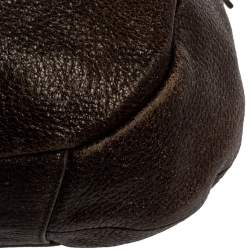 Pre Owned Prada Grey Vitello Daino Leather Hobo