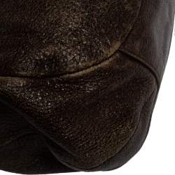 Pre Owned Prada Grey Vitello Daino Leather Hobo