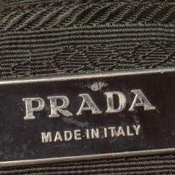 Pre Owned Prada Beige/Yellow Canvas and Leather Tote