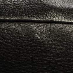 مملوكة مسبقًا Prada Black Vitello Daino Leather Hobo