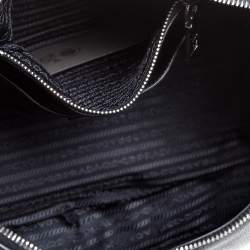 Pre Owned Prada Black Vitello Daino Leather Phenix Hobo