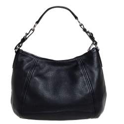 Pre Owned Prada Black Vitello Daino Leather Phenix Hobo