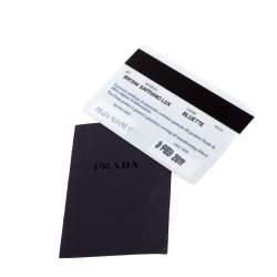 Pre Owned Prada Blue Saffiano Lux Leather Large Tote