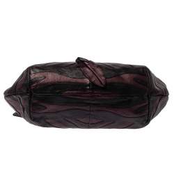 Pre Owned حقيبة برادا موردور جلد مكشكشة سوداء