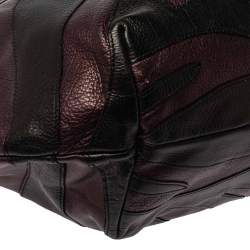 Pre Owned حقيبة برادا موردور جلد مكشكشة سوداء