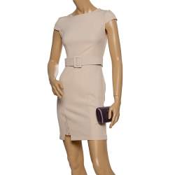 Pre Owned Prada Purple Satin Box Clutch