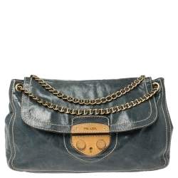 Prada Pattina Push Lock Chain Crossbody