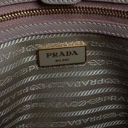 Pre Owned Prada Pink Saffiano Lux Leather Medium Galleria Tote