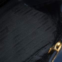 مملوكة مسبقًا Prada Blue Saffiano Lux Leather Open Tote