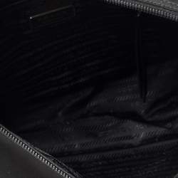 Pre Owned Prada Black Nylon and Leather New Vela Belt Bag