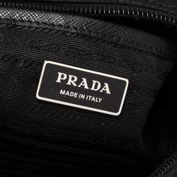 Pre Owned Prada Black Nylon and Leather New Vela Belt Bag