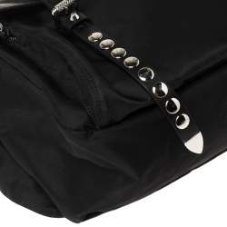 Pre Owned Prada Black Nylon and Leather New Vela Belt Bag
