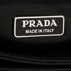 Pre Owned Prada Grey/Green Lucertola Lizard Flap Chain Shoulder Bag