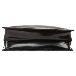 Pre Owned Prada Black Leather Vintage Flap Tote