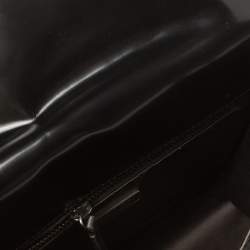 Pre Owned Prada Black Leather Vintage Flap Tote