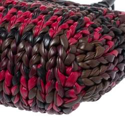 Prada Multicolor Braided Nappa Leather Tote