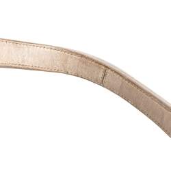 Pre Owned Prada Beige/Cream Logo Jacquard Canvas and Leather Hobo