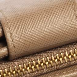 Pre Owned Prada Saffiano Lux Leather Wallet French Flap Wallet