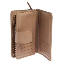 Pre Owned Prada Saffiano Lux Leather Wallet French Flap Wallet