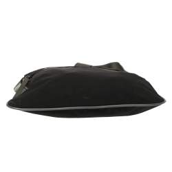 Prada Sport Black Nylon Front Zip Pocket Messengers Bag