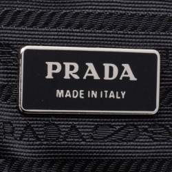 Pre Owned Prada Black Nylon and Leather Satchel