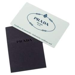 Pre Owned Prada Off White Saffiano Lux Leather Pyramid Frame Satchel