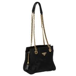 Pre Owned Prada Black Nylon Shoulder Bag
