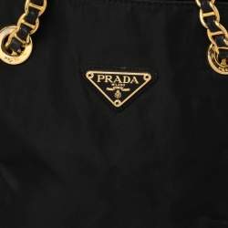Pre Owned Prada Black Nylon Shoulder Bag