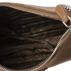 Pre Owned Prada Brown Nylon Re-Edition 2005 Shoulder Bag