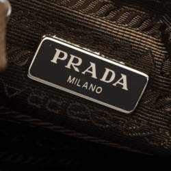 Pre Owned Prada Brown Nylon Re-Edition 2005 Shoulder Bag