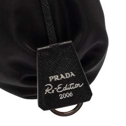 Pre Owned Prada Black Nylon Re-Edition 2006 Hobo