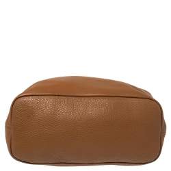 Pre Owned Prada Brown Diano Leather Hobo 