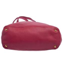 Pre Owned حقيبة يد برادا جيب جانبى جلد فيتالو ديانو وردية