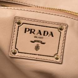 مملوكة مسبقًا Prada Dark Brown Vitello Shine Leather Bowler Bag