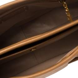 Pre Owned Prada Brown Leather Cannella Satchel