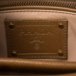 Pre Owned Prada Brown Leather Cannella Satchel
