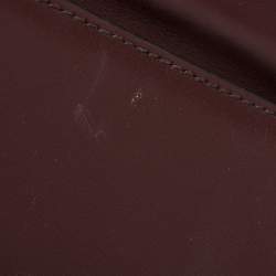 Pre Owned Prada Burgundy/Black Leather Cahier Belt Bag