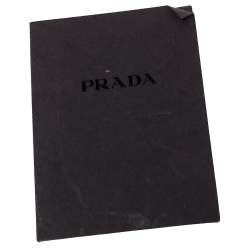 Pre Owned Prada Black/Red Patent Leather Parabole Tote