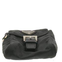 Pre Owned Prada Black Nylon Set of Three Waist Bag
