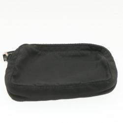 Pre Owned Prada Black Nylon Set of Three Waist Bag