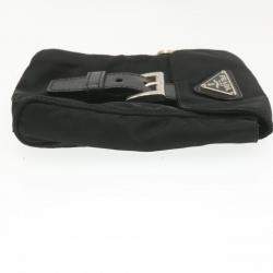 Pre Owned Prada Black Nylon Set of Three Waist Bag
