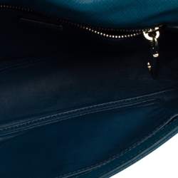 Pre Owned Prada Blue Leather Shoulder Bag