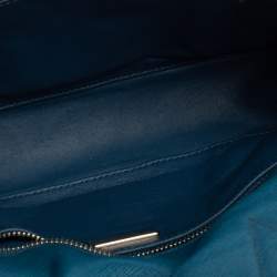 Pre Owned Prada Blue Leather Shoulder Bag