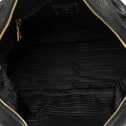 Pre Owned Prada Black Leather Bauletto Satchel